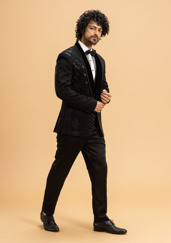 DKNY Men's Lexington Black Italian Wool Suit Jacket Size 38 Regular NWT-  $525 | eBay